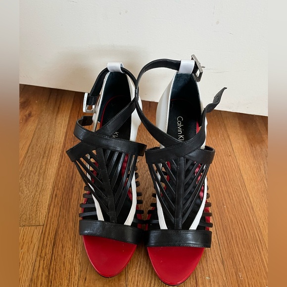 Calvin Klein Shoes - Like new strappy high heeled sandals